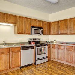 kitchen at Heritage village apartments in Sartell, MN