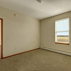 bedroom at Heritage village apartments in Sartell, MN