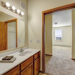bathroom at Heritage village apartments in Sartell, MN
