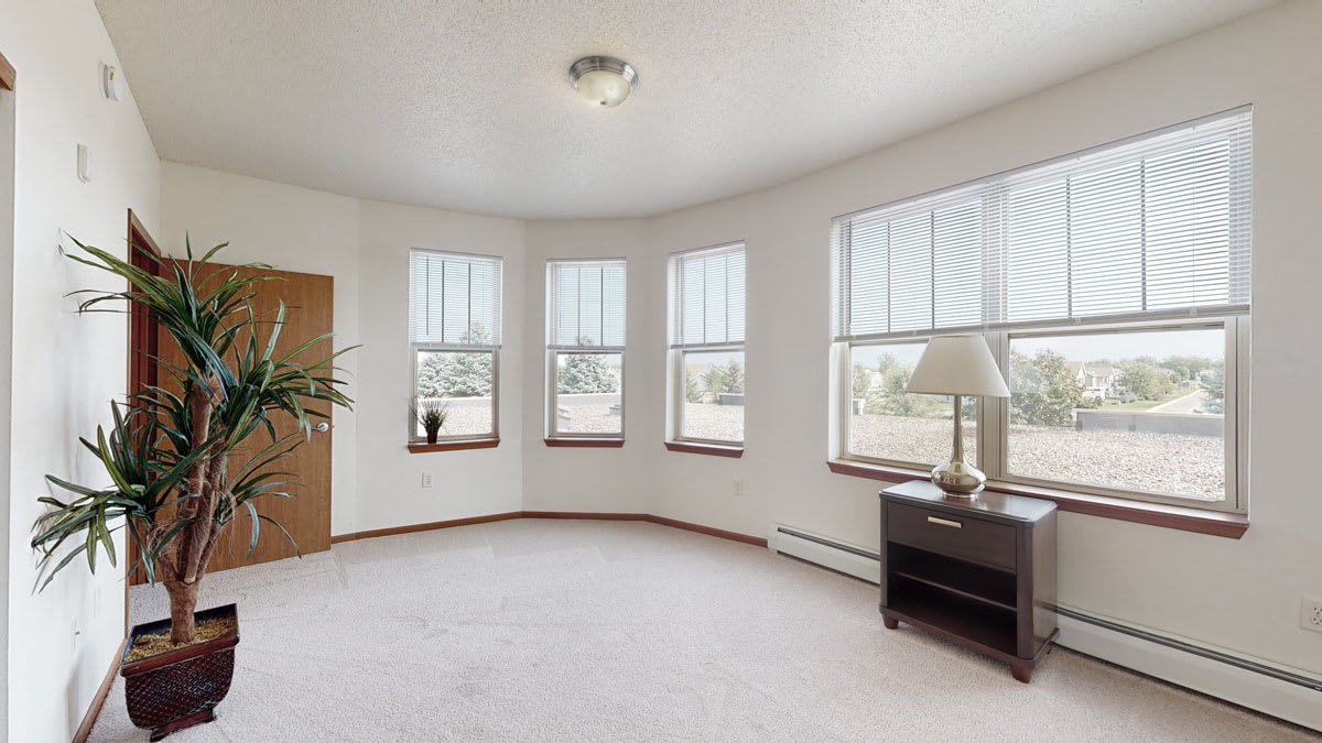 bedroom at the Heritage Village, located in SouthSartell, MN