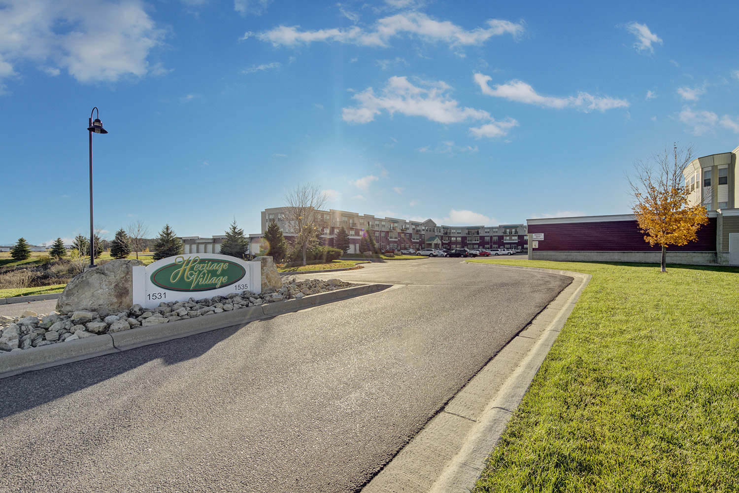 signage  at the Heritage Village, located in SouthSartell, MN